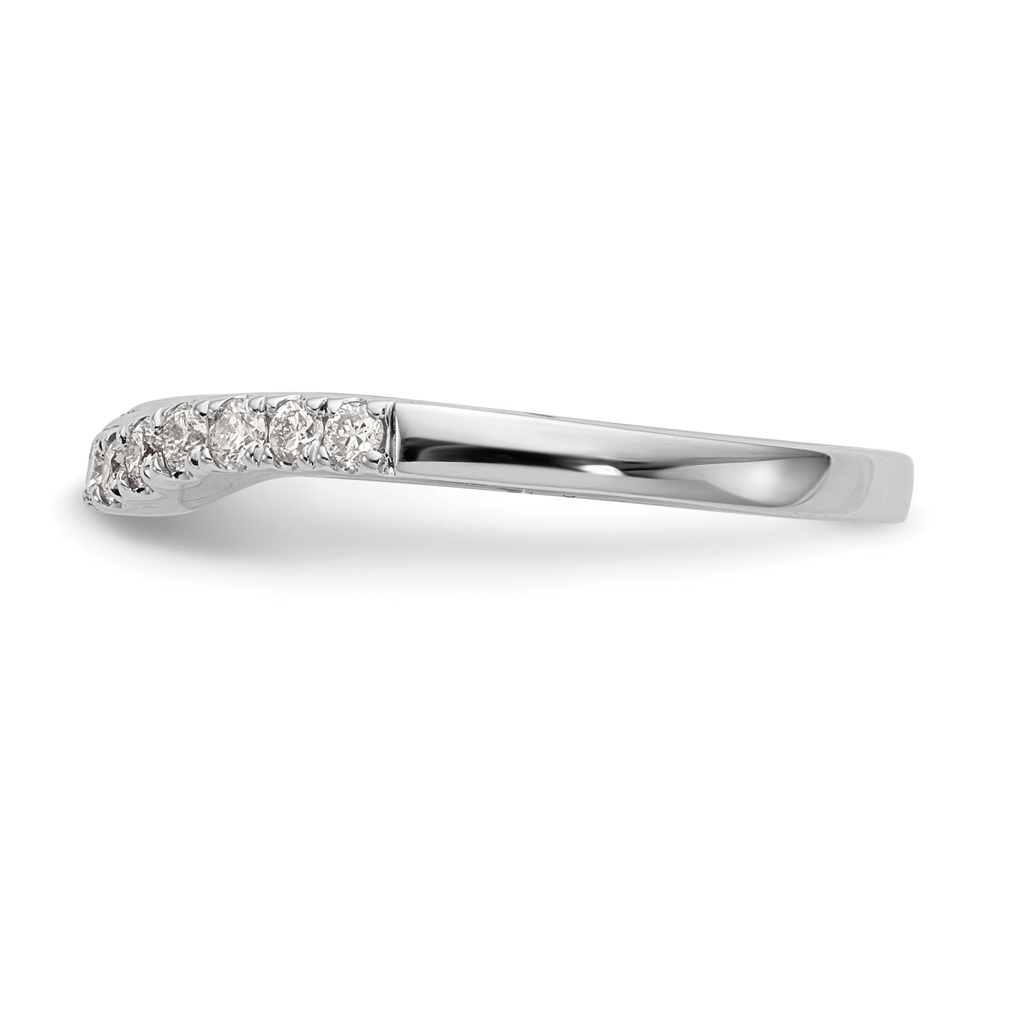 14k White Gold 1/3 Ct. Lab Grown Diamond VS/SI+ G+ Wedding Band Ring