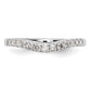 14k White Gold 1/3 Ct. Lab Grown Diamond VS/SI+ G+ Wedding Band Ring