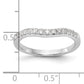 14k White Gold 1/3 Ct. Lab Grown Diamond VS/SI+ G+ Wedding Band Ring