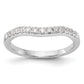 14k White Gold 1/3 Ct. Lab Grown Diamond VS/SI+ G+ Wedding Band Ring