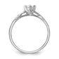 First Promise 10k White Gold 1/3 Ct. Lab Grown Diamond VS/SI+ G+ Complete Petite Engagement Ring