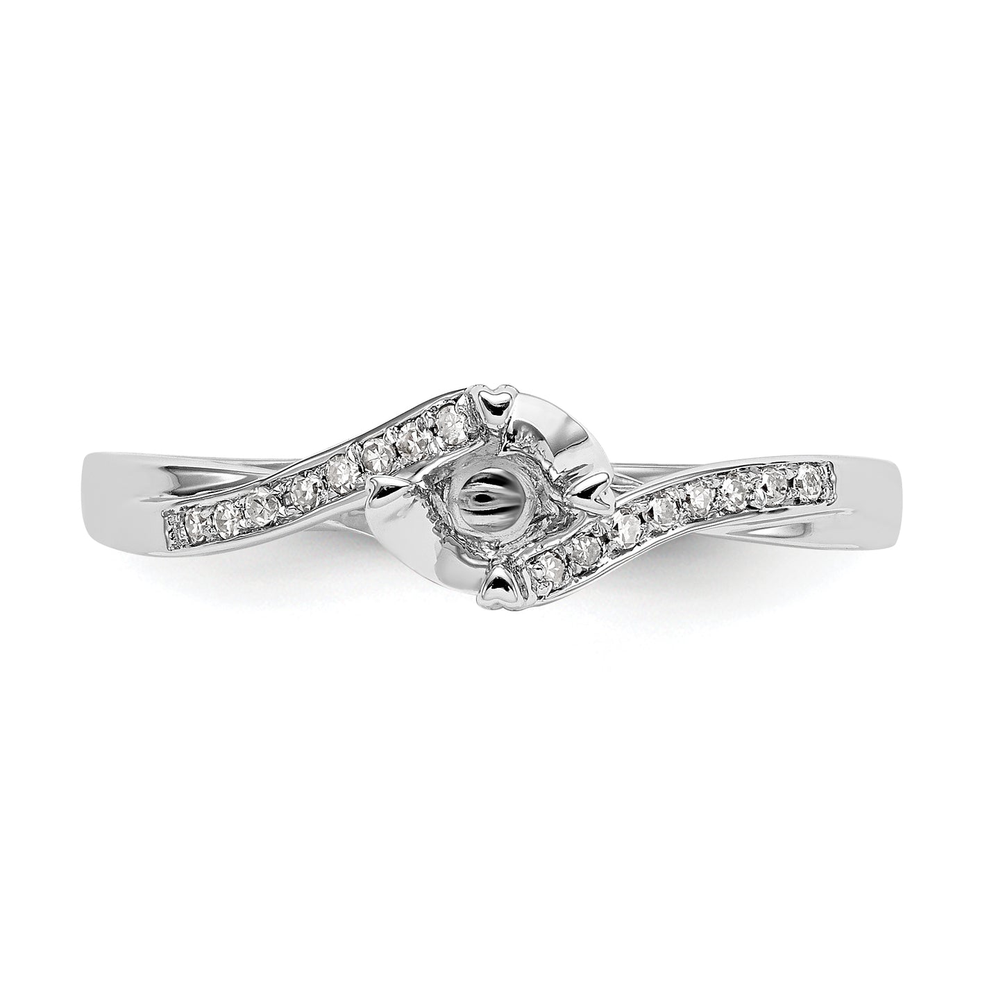 First Promise 14k White Gold 1/3 Ct. Lab Grown Diamond VS/SI+ G+ Petite Engagement Ring