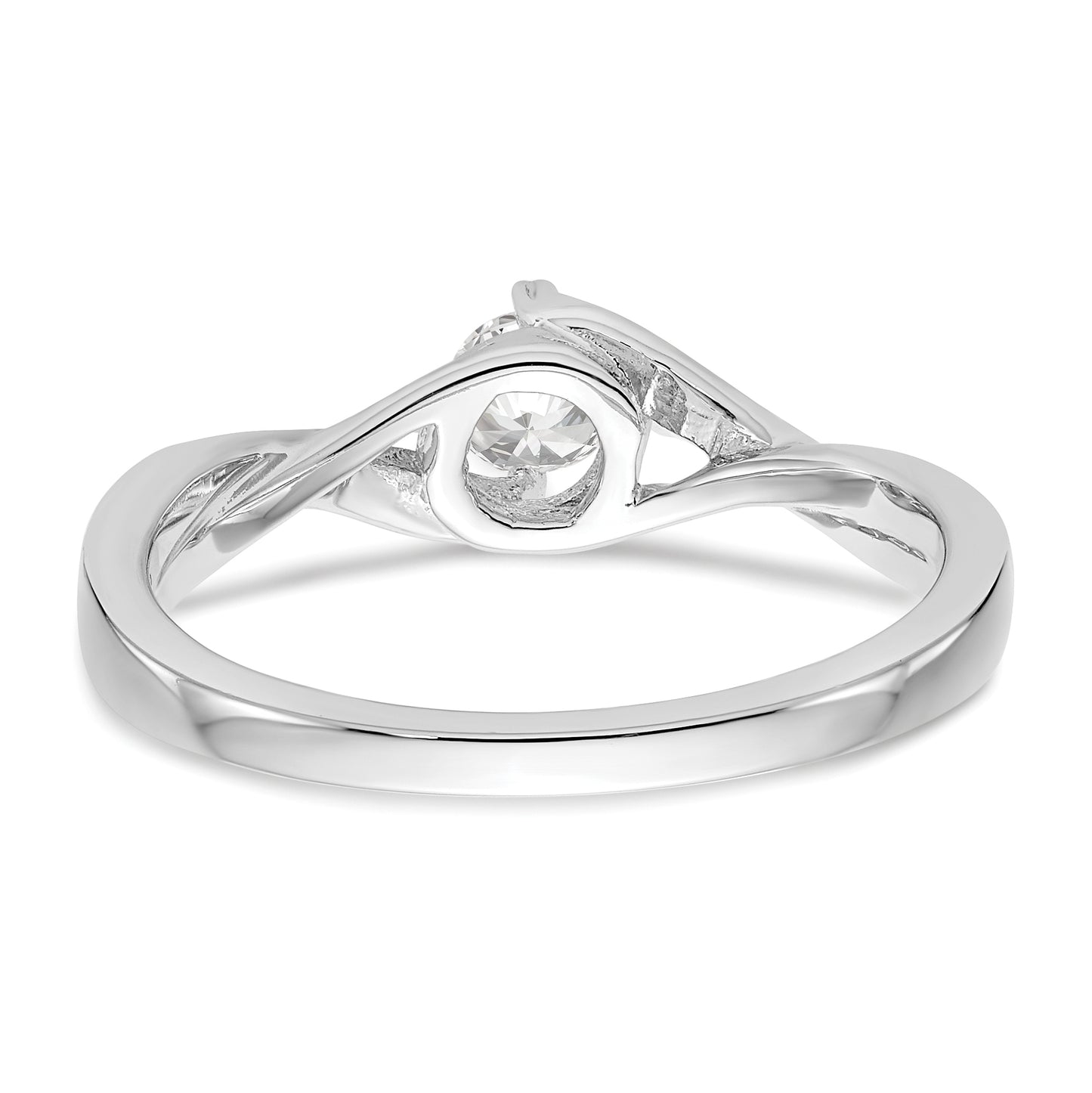 First Promise 10k White Gold 1/3 Ct. Lab Grown Diamond VS/SI+ G+ Petite Engagement Ring