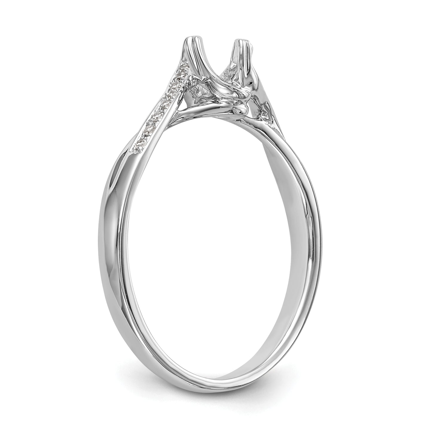 First Promise 14k White Gold 1/3 Ct. Lab Grown Diamond VS/SI+ G+ Petite Engagement Ring