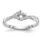 First Promise 10k White Gold 1/3 Ct. Lab Grown Diamond VS/SI+ G+ Complete Petite Engagement Ring