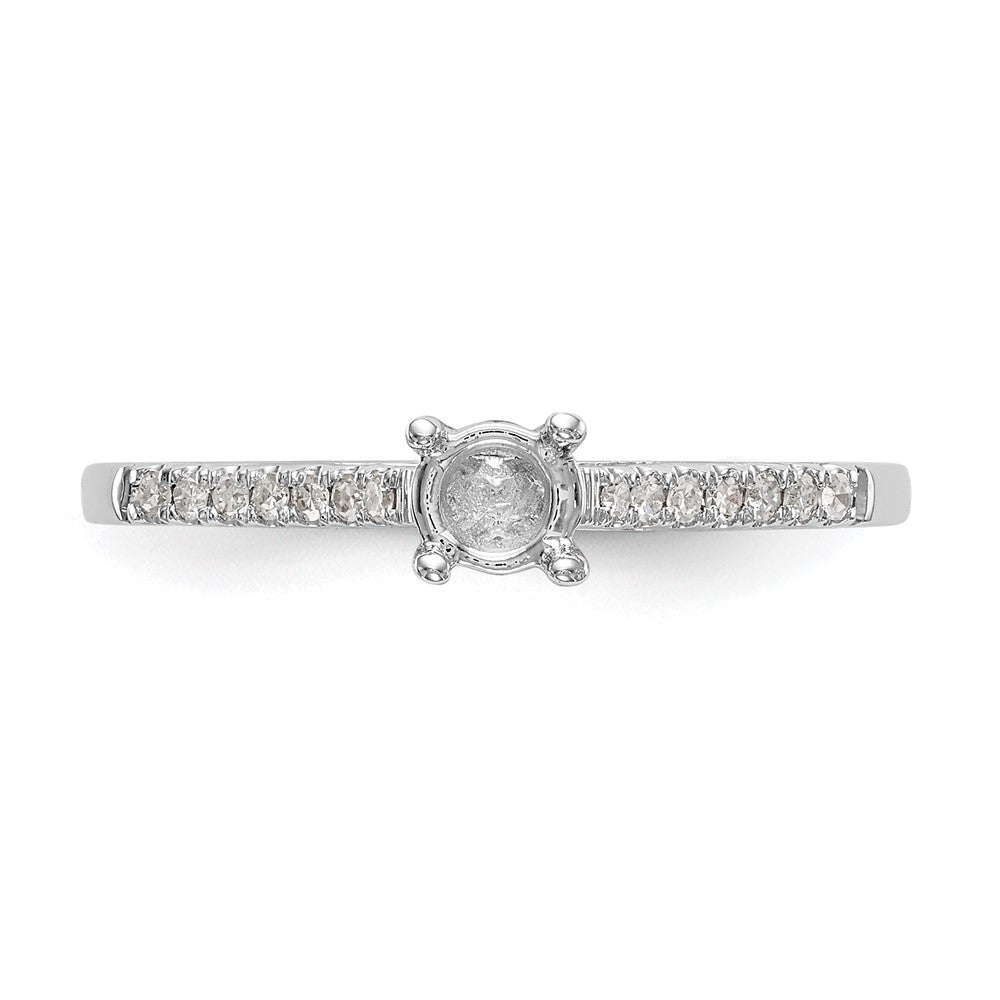 First Promise 14k White Gold 1/5 Ct. Lab Grown Diamond VS/SI+ G+ Complete Petite Engagement Ring