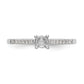 First Promise 14k White Gold 1/5 Ct. Lab Grown Diamond VS/SI+ G+ Petite Engagement Ring