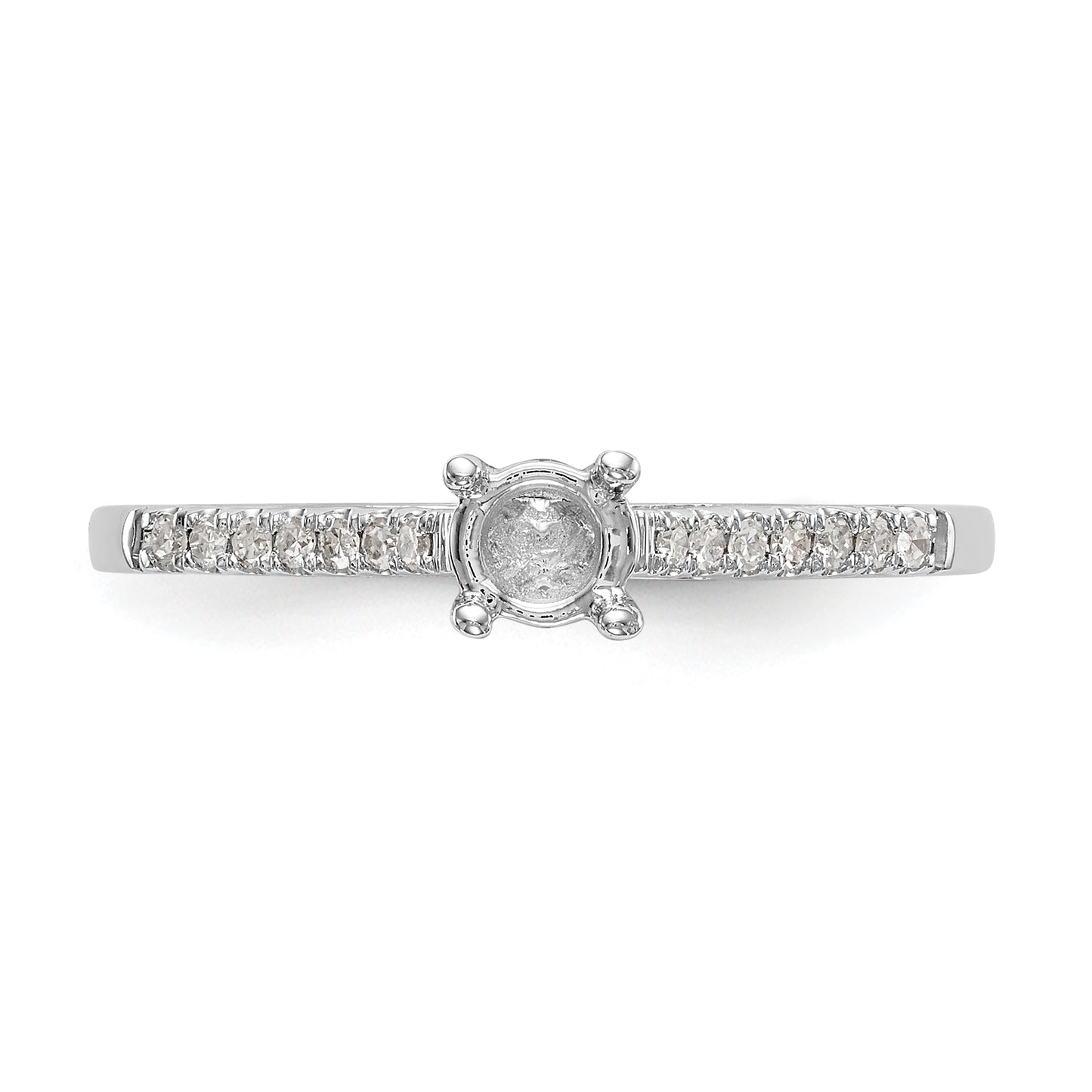 First Promise 14k White Gold 1/5 Ct. Lab Grown Diamond VS/SI+ G+ Petite Engagement Ring