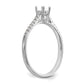 First Promise 14k White Gold 1/5 Ct. Lab Grown Diamond VS/SI+ G+ Complete Petite Engagement Ring