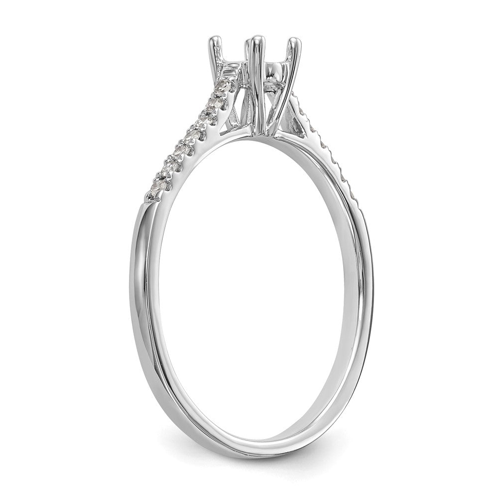 First Promise 14k White Gold 1/5 Ct. Lab Grown Diamond VS/SI+ G+ Complete Petite Engagement Ring