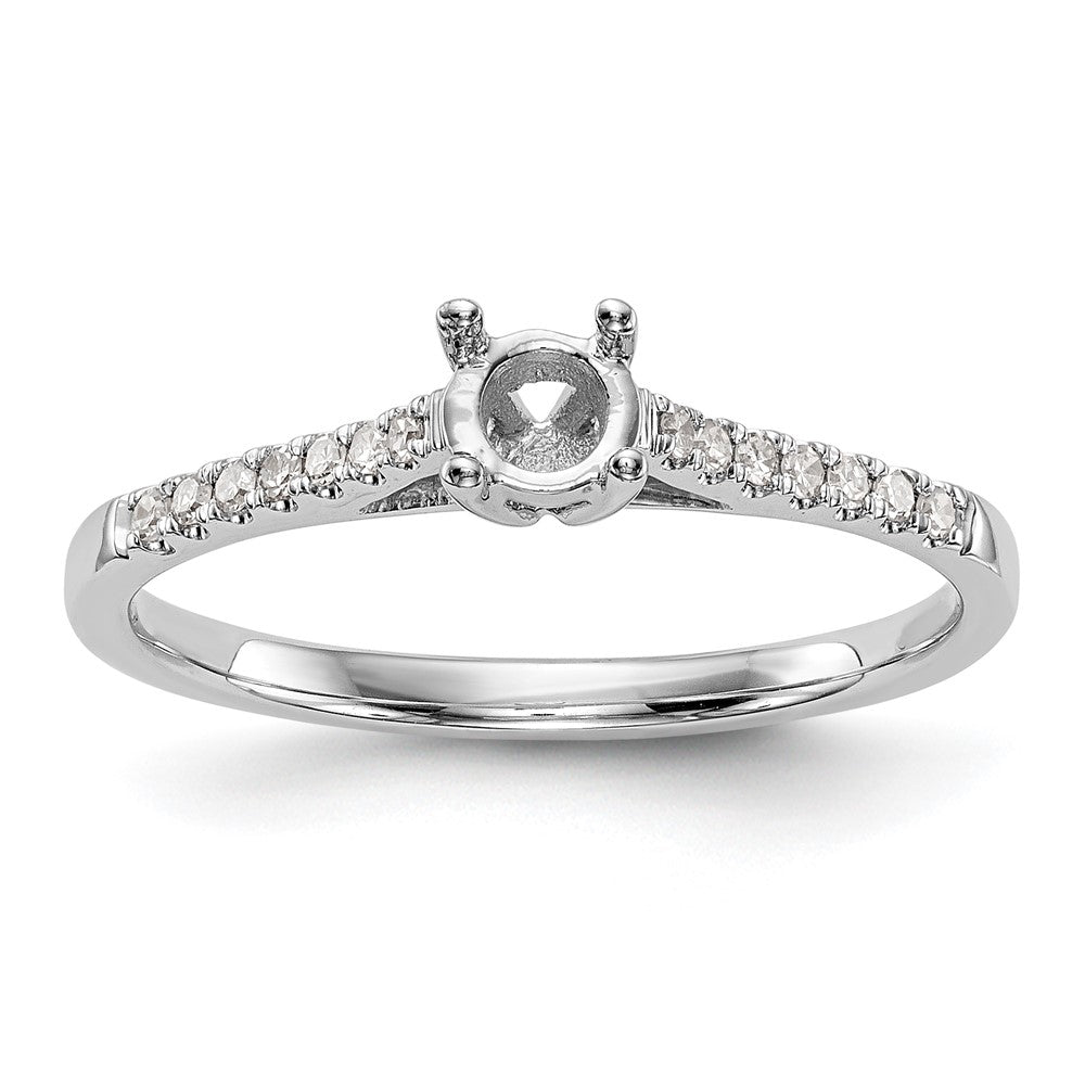 First Promise 14k White Gold 1/5 Ct. Lab Grown Diamond VS/SI+ G+ Complete Petite Engagement Ring