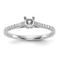 First Promise 14k White Gold 1/5 Ct. Lab Grown Diamond VS/SI+ G+ Petite Engagement Ring