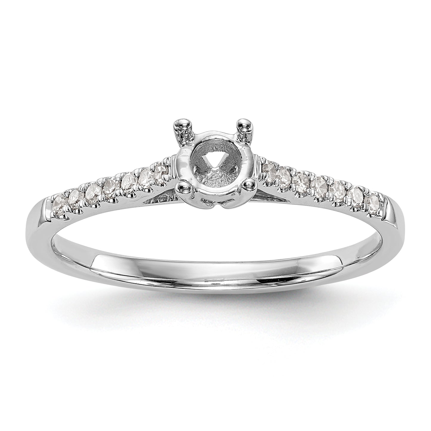 First Promise 14k White Gold 1/5 Ct. Lab Grown Diamond VS/SI+ G+ Petite Engagement Ring