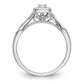 14K White Gold Lab Grown VS/SI+ G+ Diamond Engagement Ring