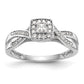 14K White Gold Lab Grown VS/SI+ G+ Diamond Engagement Ring