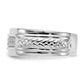 14K White Gold Lab Grown VS/SI+ G+ Diamond Trio Men's Wedding Band Ring