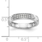 14K White Gold Lab Grown VS/SI+ G+ Diamond Trio Ladies Wedding Band Ring