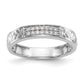 14K White Gold Lab Grown VS/SI+ G+ Diamond Trio Ladies Wedding Band Ring