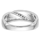 14K White Gold Lab Grown VS/SI+ G+ Diamond Trio Ladies Wedding Band Ring