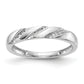 14K White Gold Lab Grown VS/SI+ G+ Diamond Trio Ladies Wedding Band Ring