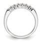 14K White Gold Lab Grown Diamond VS/SI+ G+ 7-Stone Band Ring