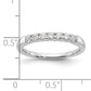 14K White Gold Lab Grown Diamond VS/SI+ G+ 7-Stone Band Ring