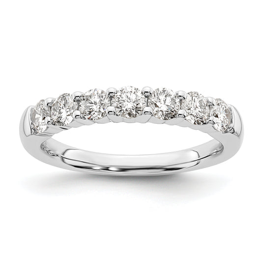 14K White Gold Lab Grown Diamond VS/SI+ G+ 7-Stone Band Ring