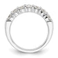 14k White Gold 1 1/5 Ct. Lab Grown Diamond VS/SI+ G+ Seven Stone Complete Fashion Band