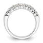 14k White Gold 1 1/5 Ct. Lab Grown Diamond VS/SI+ G+ Seven Stone Fashion Band Ring