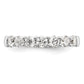 14k White Gold 1 1/5 Ct. Lab Grown Diamond VS/SI+ G+ Seven Stone Complete Fashion Band