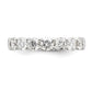 14k White Gold 1 5/8 Ct. Lab Grown Diamond VS/SI+ G+ Seven Stone Complete Fashion Band