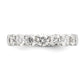 14k White Gold 1 5/8 Ct. Lab Grown Diamond VS/SI+ G+ Seven Stone Fashion Band Ring