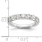 14k White Gold 1 5/8 Ct. Lab Grown Diamond VS/SI+ G+ Seven Stone Fashion Band Ring