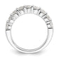 14k White Gold 1 5/8 Ct. Lab Grown Diamond VS/SI+ G+ Nine Stone Fashion band