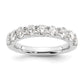 14k White Gold 1 5/8 Ct. Lab Grown Diamond VS/SI+ G+ Nine Stone Fashion band