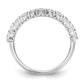 14k White Gold 3/4 Ct. Lab Grown Diamond VS/SI+ G+ Eleven Stone Band Ring