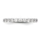 14k White Gold 3/4 Ct. Lab Grown Diamond VS/SI+ G+ Eleven Stone Band Ring