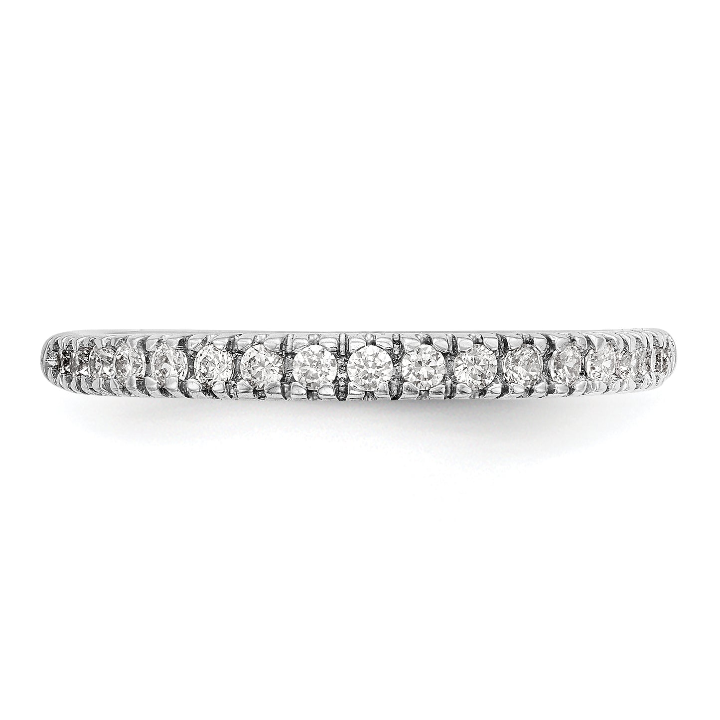 14k White Gold 1/4 Ct. Lab Grown Diamond VS/SI+ G+ Band Ring