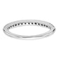 14k White Gold 1/4 Ct. Lab Grown Diamond VS/SI+ G+ Band Ring