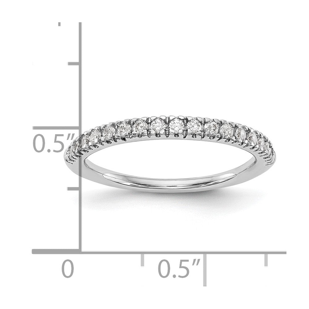 14k White Gold 1/4 Ct. Lab Grown Diamond VS/SI+ G+ Complete Band