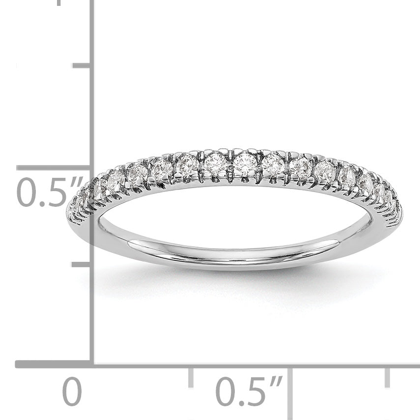 14k White Gold 1/4 Ct. Lab Grown Diamond VS/SI+ G+ Band Ring