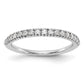 14k White Gold 1/4 Ct. Lab Grown Diamond VS/SI+ G+ Complete Band