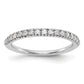 14k White Gold 1/4 Ct. Lab Grown Diamond VS/SI+ G+ Band Ring