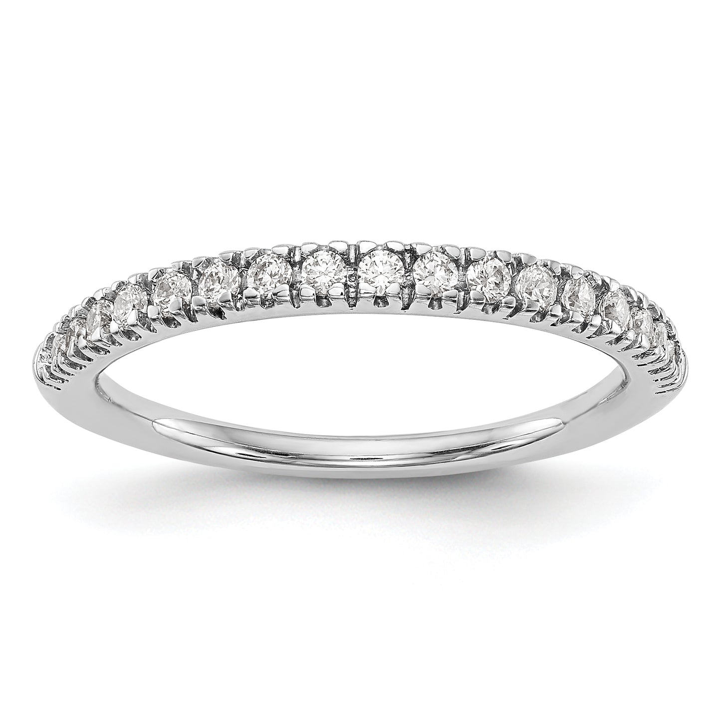 14k White Gold 1/4 Ct. Lab Grown Diamond VS/SI+ G+ Band Ring