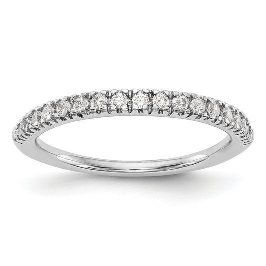 14k White Gold 1/4 Ct. Lab Grown Diamond VS/SI+ G+ Band Ring