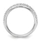 14k White Gold 1/2 Ct. Lab Grown Diamond VS/SI+ G+ Band Ring