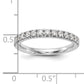 14k White Gold 1/2 Ct. Lab Grown Diamond VS/SI+ G+ Band Ring