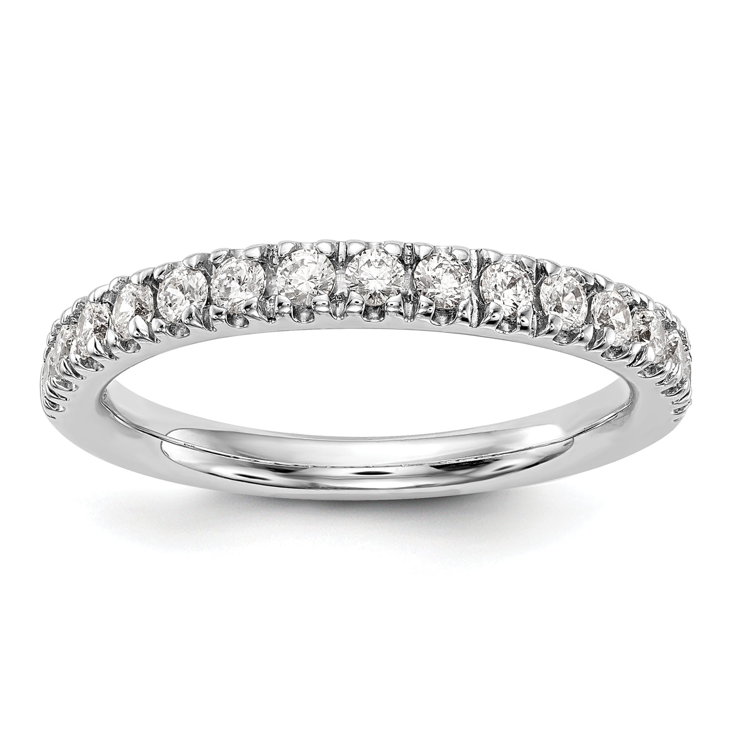 14K White Gold Lab Grown Diamond VS/SI+ G+ Band Ring