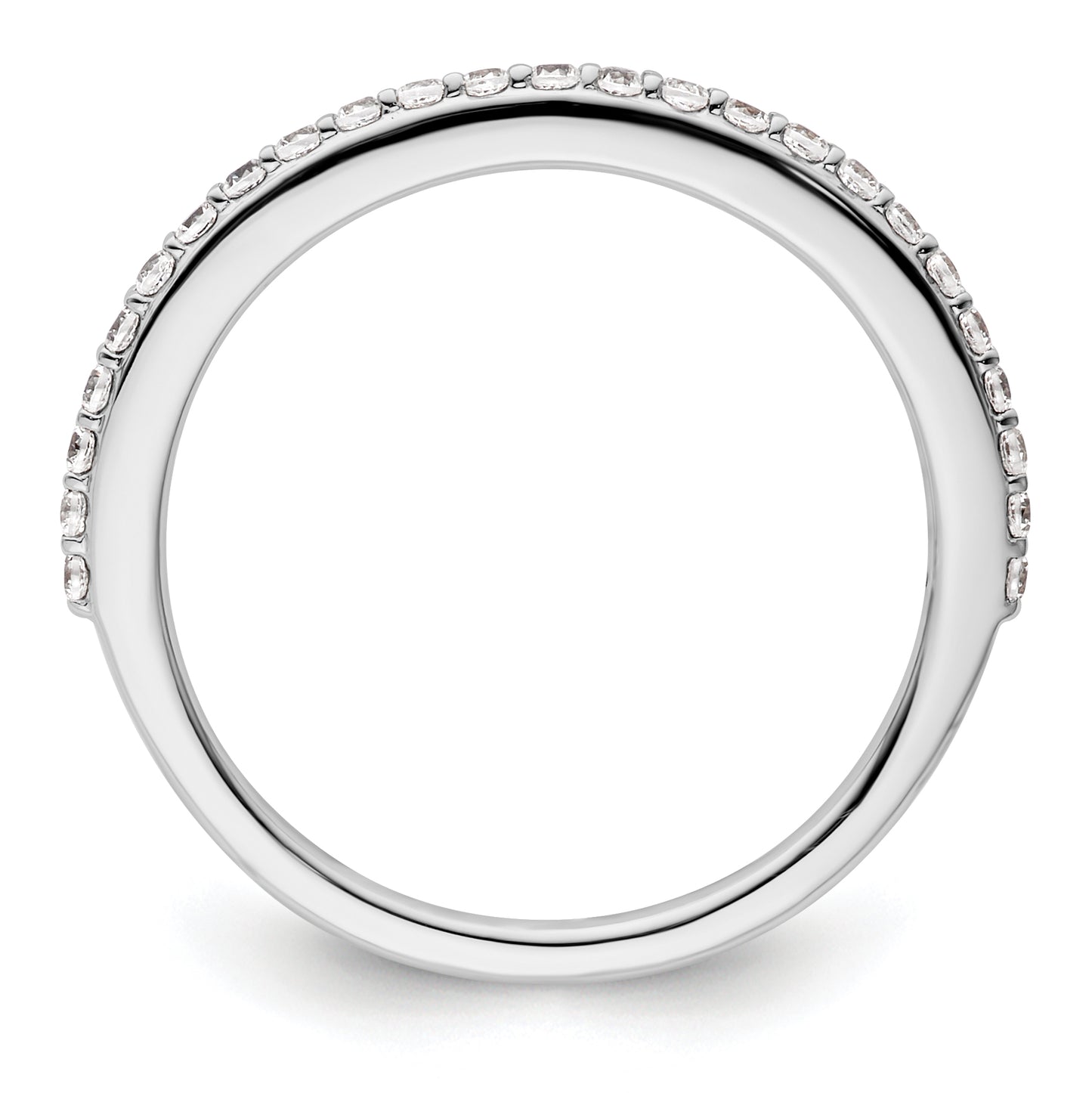 14K White Gold Lab Grown Diamond VS/SI+ G+ Band Ring