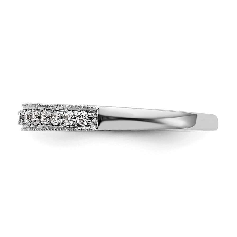 14k White Gold 1/5 Ct. Lab Grown Diamond VS/SI+ G+ Complete Band